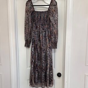 OPT Floral Long Sleeve Dress